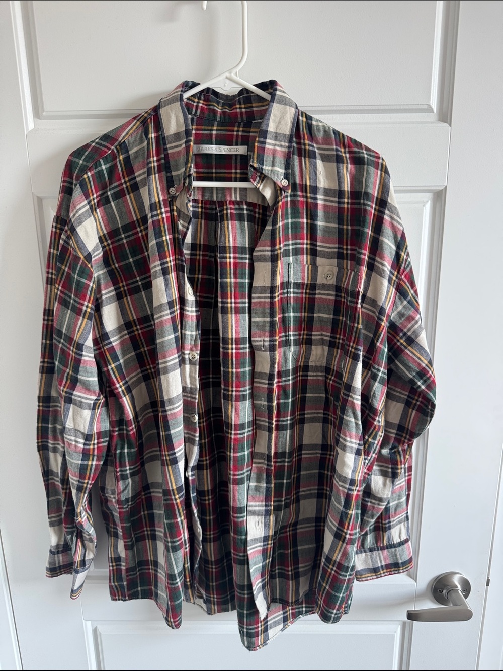 Marks and Spencer Plaid Shirt - Red, Green, Yellow, Navy